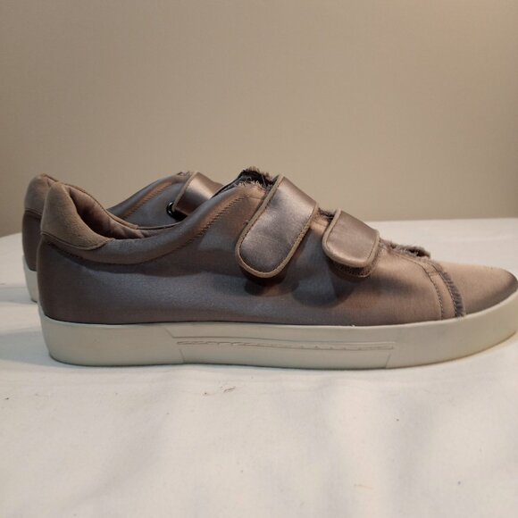 JOIE SILVER DOUBLE STRAP SNEAKERS WITH WHITE SOLE WOMEN SIZE 10 - Picture 4 of 5